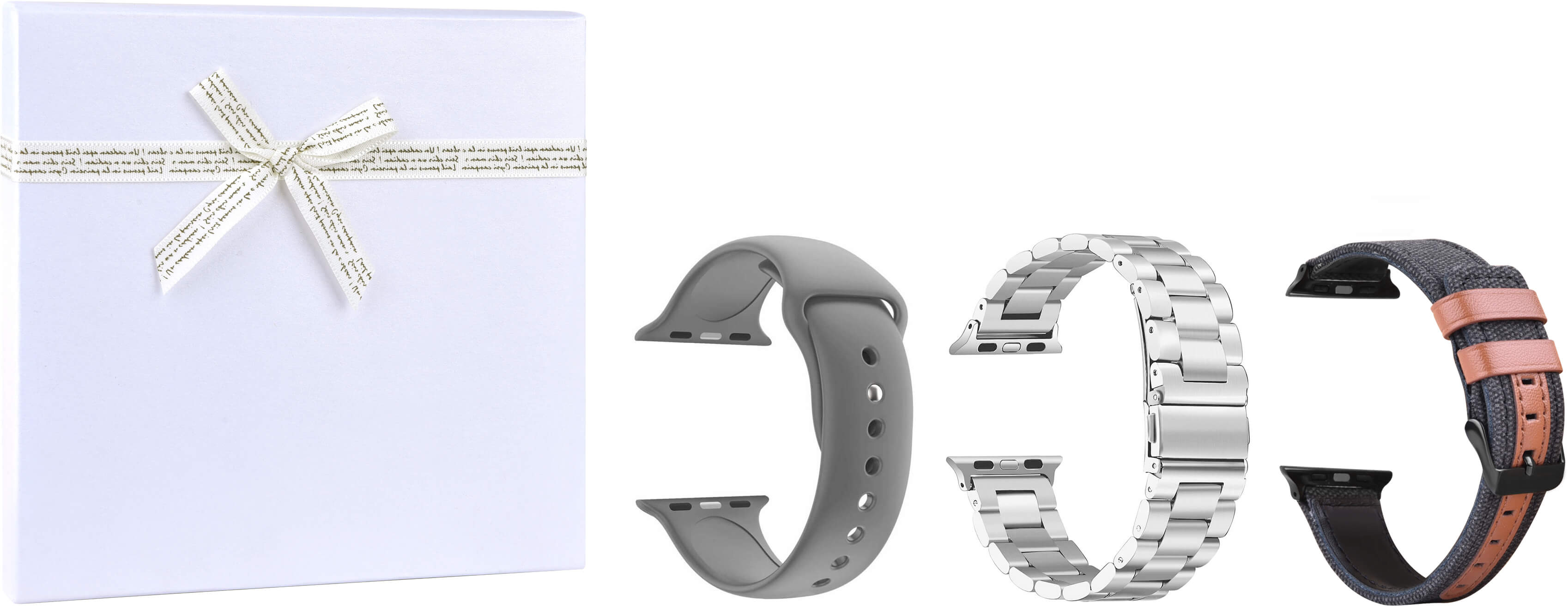 4wrist Gift box pro něj - Silver vel. 42/44 mm