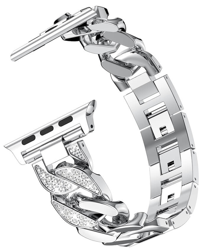 4wrist Kovový tah  pro Apple Watch - Stříbrný - 38/40 mm - SLEVA I