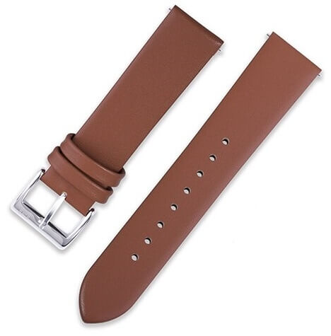 4wrist Kožený hladký řemínek - Světle hnědý 20 mm