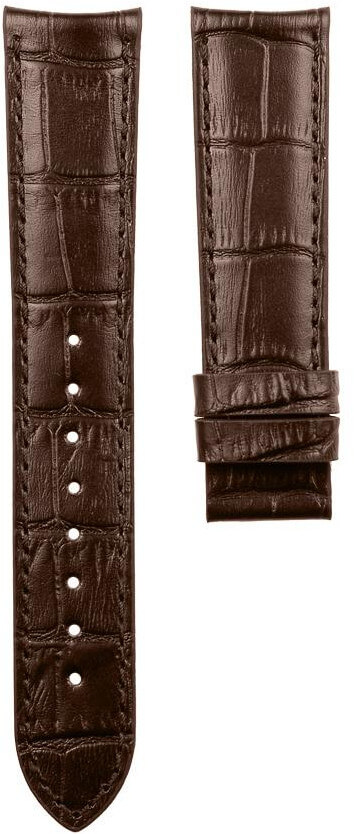4wrist Kožený řemínek s krokodýlím vzorem - Hnědý 20 mm