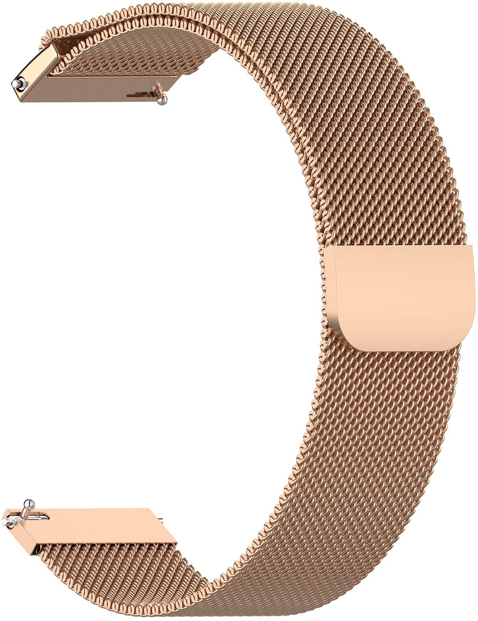 4wrist Milánský tah - Růžově zlatý 22 mm