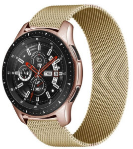 4wrist Milánský tah pro Samsung Galaxy Watch - Gold 22 mm
