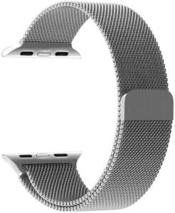 4wrist Ocelový milánský tah pro Apple Watch - Stříbrný 38/40 mm