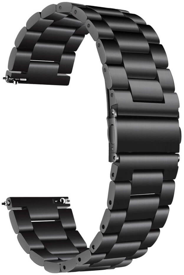4wrist Ocelový tah pro Samsung Galaxy Watch - Black 22 mm