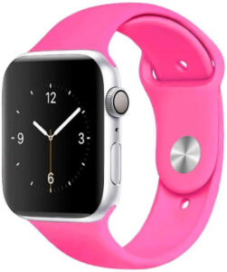 4wrist Silikonov&yacute; řem&iacute;nek pro Apple Watch - Barbie růžov&aacute; 38/40 mm - S/M