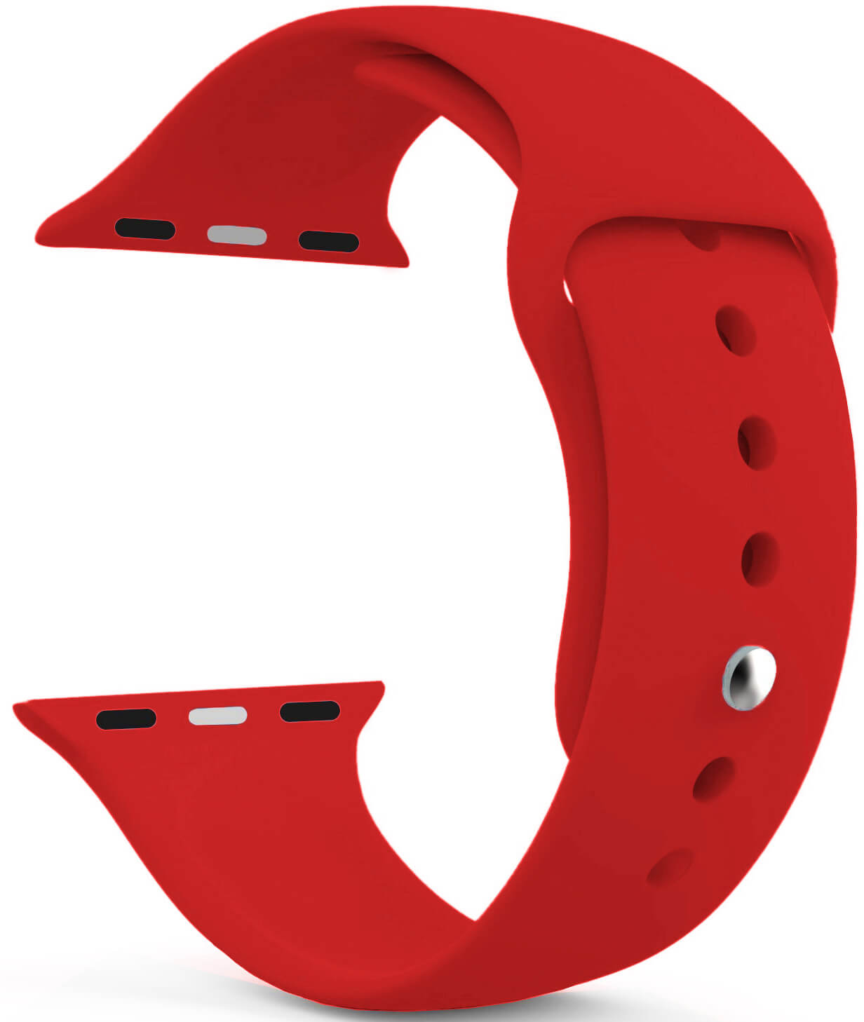 4wrist Silikonový řemínek pro Apple Watch - Červený 42/44 mm - M/L