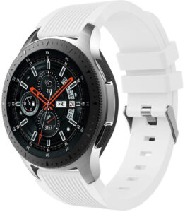 4wrist Silikonov&yacute; řem&iacute;nek pro Samsung Galaxy Watch - B&iacute;l&yacute; 20 mm