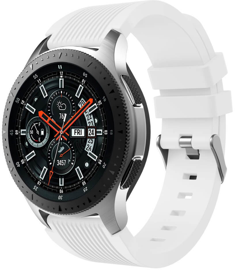 4wrist Silikonový řemínek pro Samsung Galaxy Watch - Bílý 20 mm