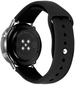 4wrist Silikonový řemínek pro Samsung Galaxy Watch - Black 20 mm