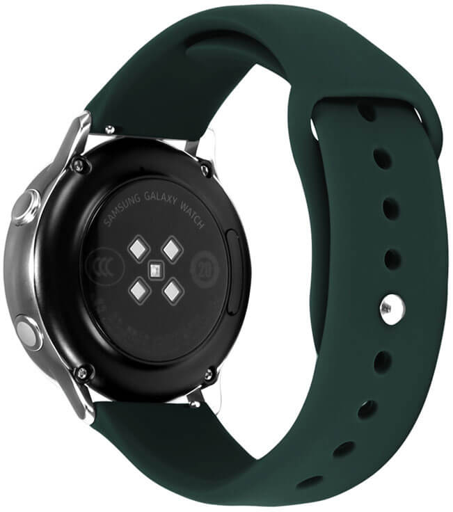 4wrist Silikonový řemínek pro Samsung Galaxy Watch - Dark Green 20 mm