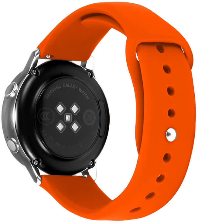 4wrist Silikonový řemínek pro Samsung Galaxy Watch - Orange 20 mm