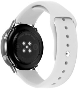 4wrist Silikonový řemínek pro Samsung Galaxy Watch - White 20 mm
