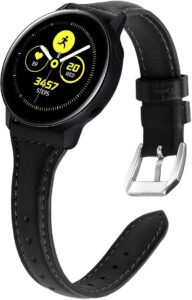 4wrist Slim kožen&yacute; řem&iacute;nek pro Samsung Galaxy Watch - Black 20 mm