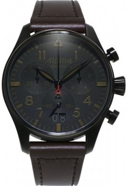Alpina Startimer Pilot Big Date Chronograph Shadow Line AL-372BBG4FBS6