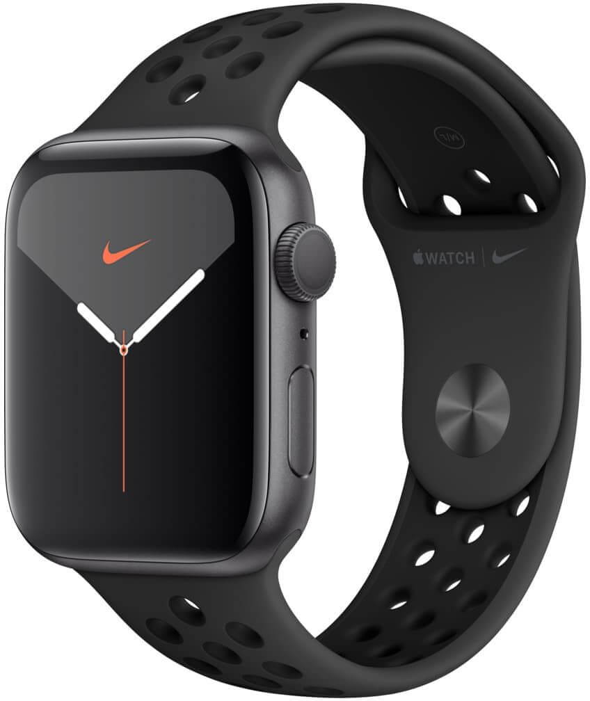 Apple Watch Series 5 Nike 44mm vesmírně šedý hliník s černým Nike řemínkem