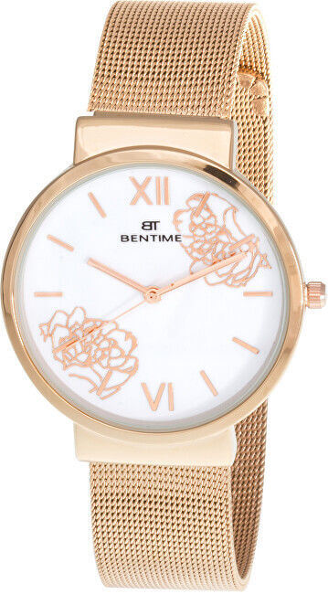 Bentime Dámské květinové hodinky 008-9MB-PT12084F