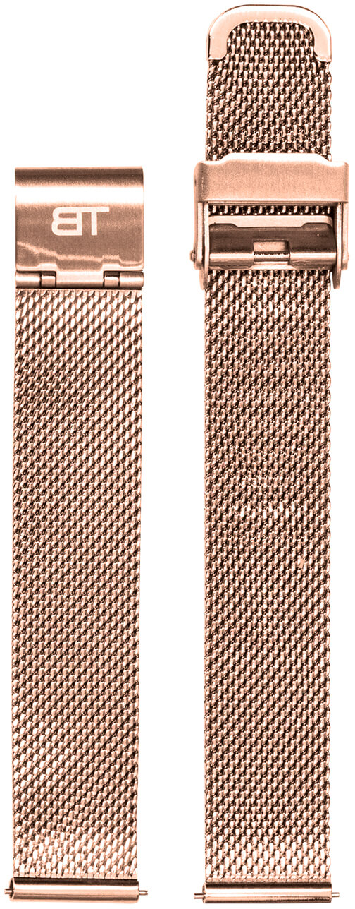 Bentime Kovový mesh s easy clickem - růžově zlatý 20 mm