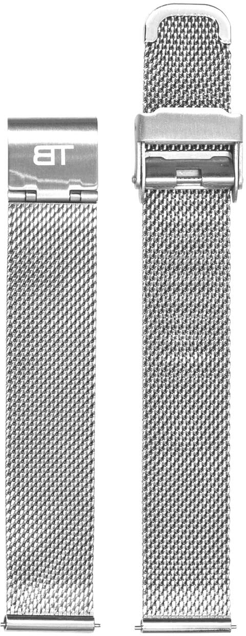 Bentime Kovový mesh s easy clickem - stříbrný 18 mm