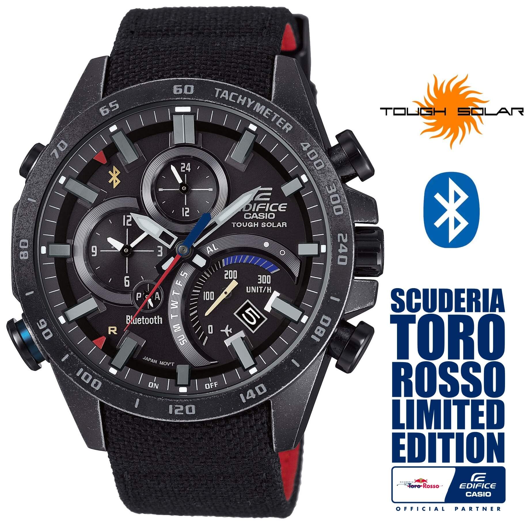Casio Edifice Bluetooth Connected EQB-501TRC-1AER Solar Limited Edition Scuderia Toro Rosso