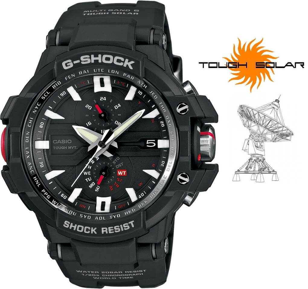 Casio G-shock Gravitymaster Tough Solar Wave Ceptor GW-A1000-1AER