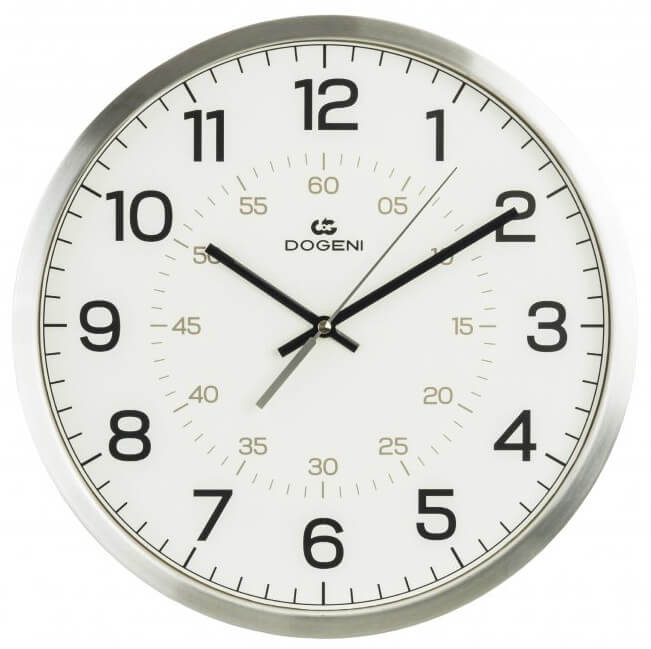 DOGENI Nástěnné hodiny s tichým chodem WNM008SL
