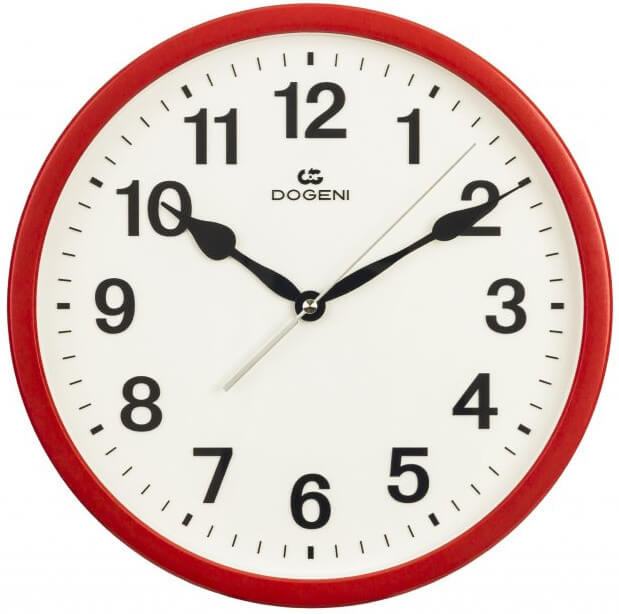 DOGENI Nástěnné hodiny s tichým chodem WNP002RE