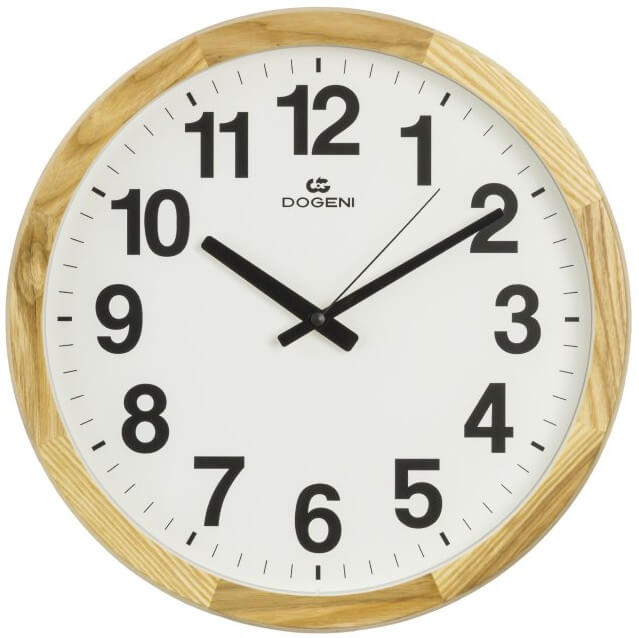 DOGENI Nástěnné hodiny s tichým chodem WNW012LB