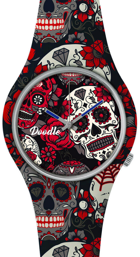 Doodle Calaveras Mood Grey Skull DOCA003