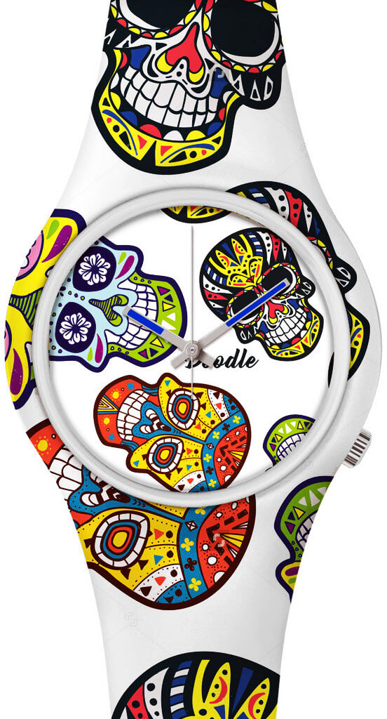 Doodle Calaveras Mood White Skull DOCA002
