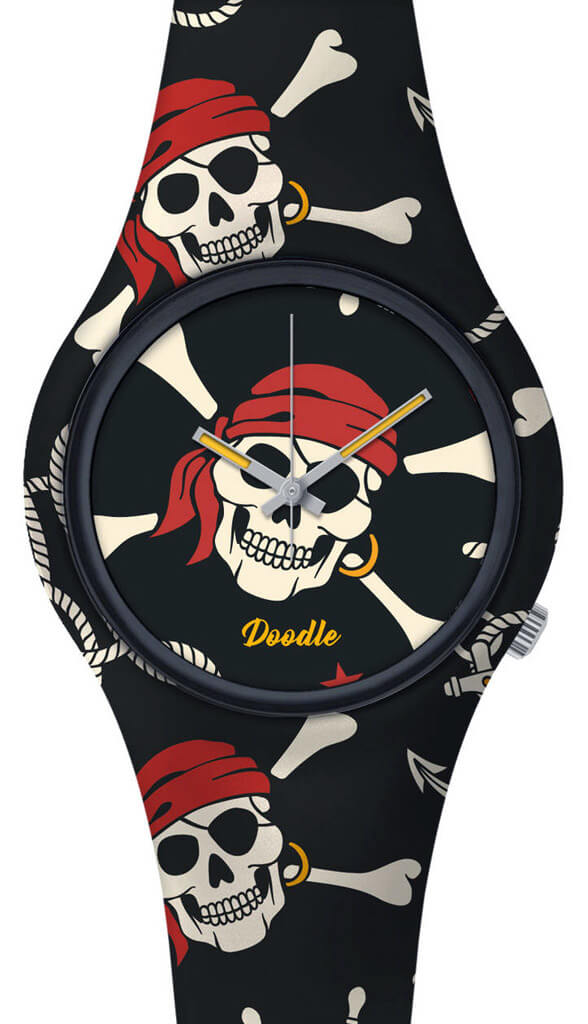 Doodle Skull Mood Red Pirates Skulls DOSK004