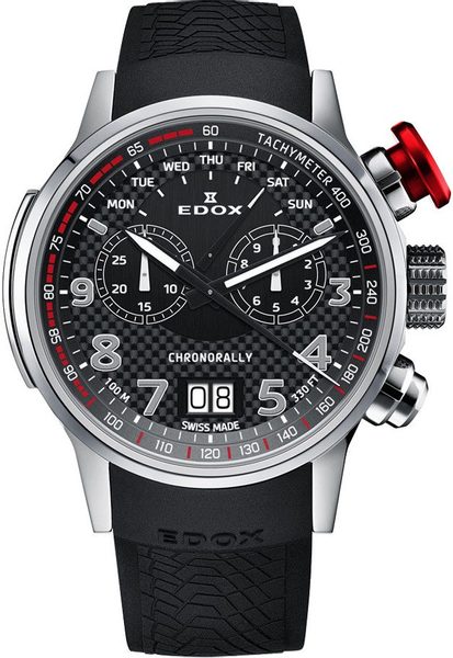 EDOX Chronorally Quartz Chronograph 38001-TIN-NRO3