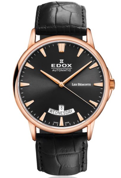 EDOX Les Bémonts Day Date 83015-37R-NIR