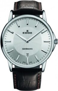 EDOX Les Bémonts Slim Line Date 56001-3-AIN