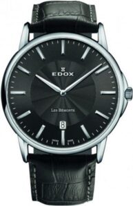 EDOX Les Bémonts Slim Line Date 56001-3-GIN