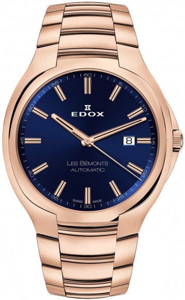 EDOX Les Bémonts Ultra Slim Date Automatic 80114-37R-BUIR