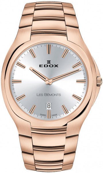EDOX Les Bémonts Ultra Slim Date Quartz 56003-37R-AIR