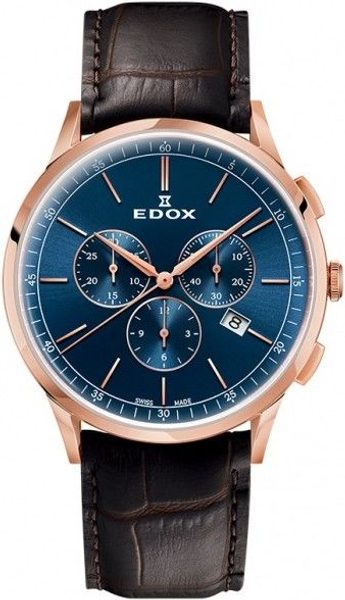 EDOX Les Vauberts Chronograph 10236-37RC-BUIR