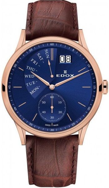 EDOX Les Vauberts Day Retrograde 34500-37R-BUIR