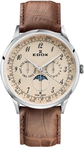 EDOX Les Vauberts Moonphase 40101-3C-BEBN