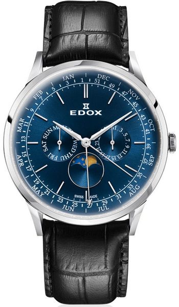 EDOX Les Vauberts Moonphase 40101-3C-BUIN