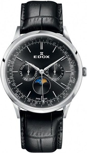 EDOX Les Vauberts Moonphase 40101-3C-NIN