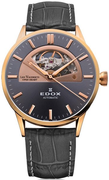 EDOX Les Vauberts Open Heart Automatic 85014-37R-GIR