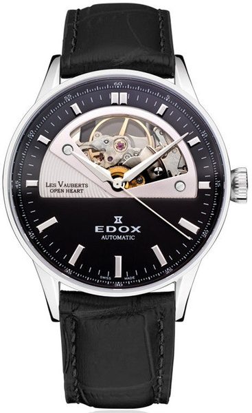 EDOX Les Vauberts Open Heart Automatic 85019-3N-NIN