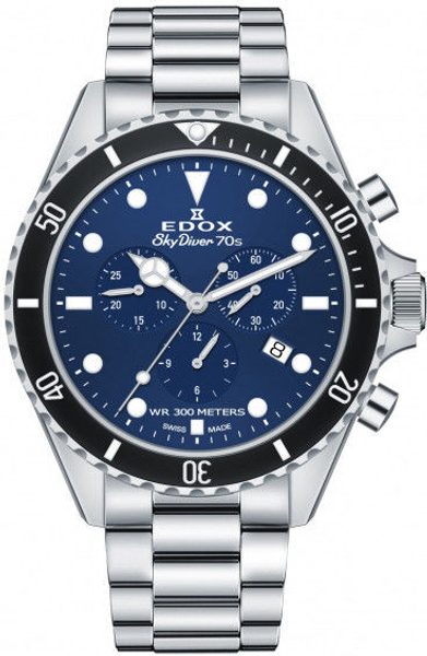 EDOX Skydiver 70s Date Quartz Chronograph 10238-3NM-BUI
