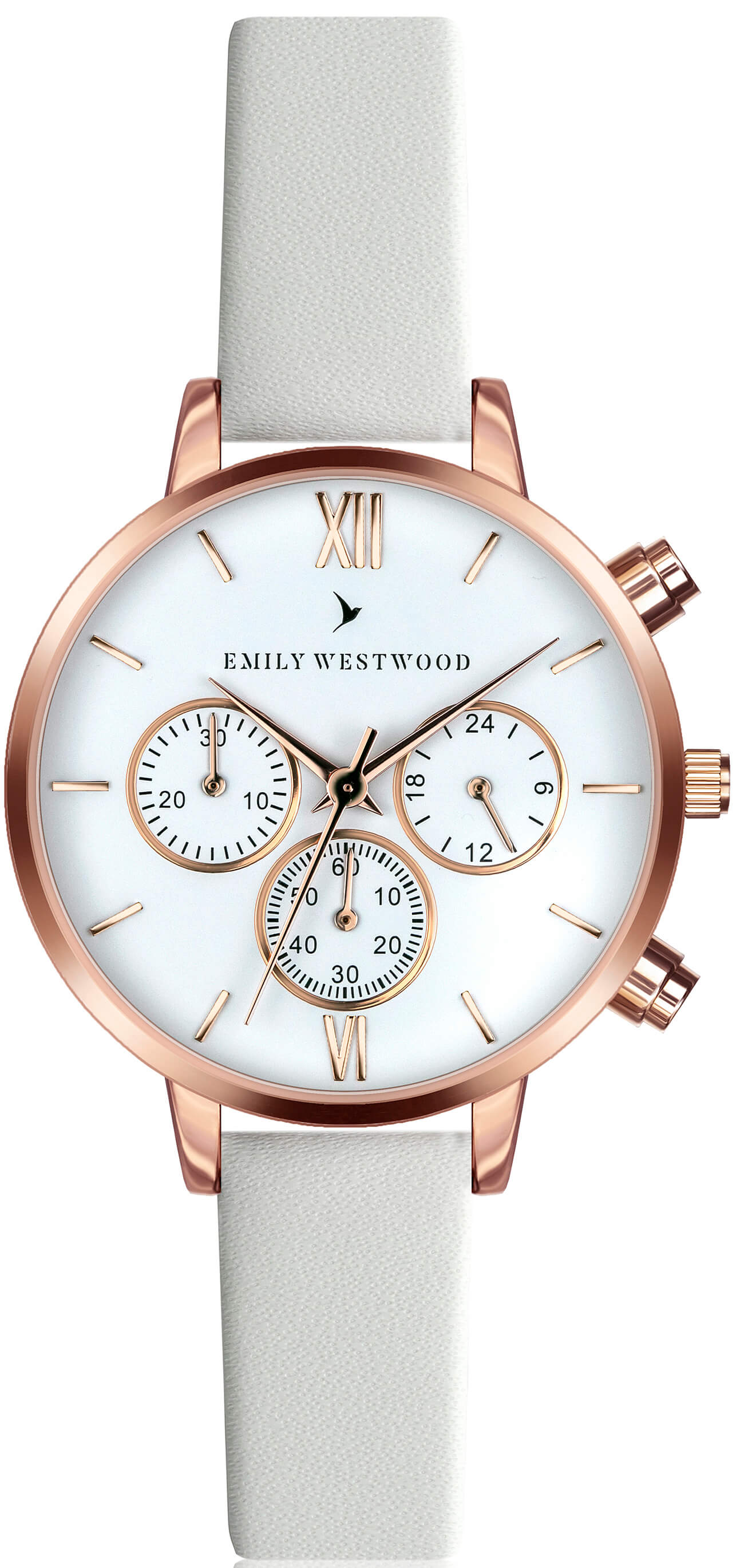 Emily Westwood Baalijin White Leather ECN-0014R