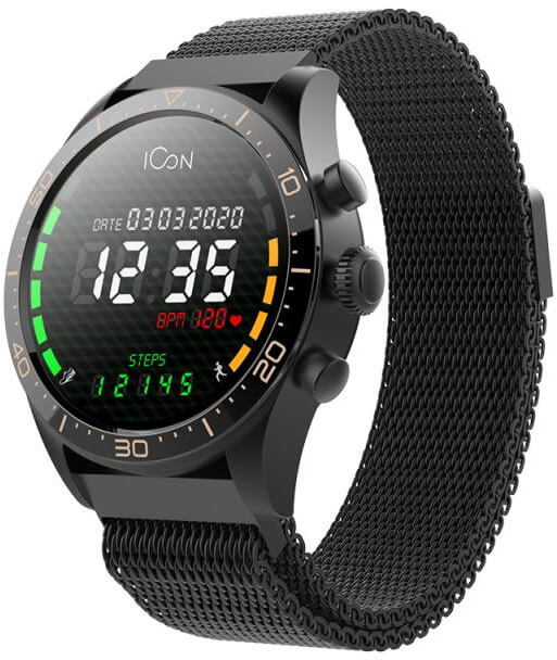 Forever Chytré hodinky Forever Icon AW-100 AMOLED černé