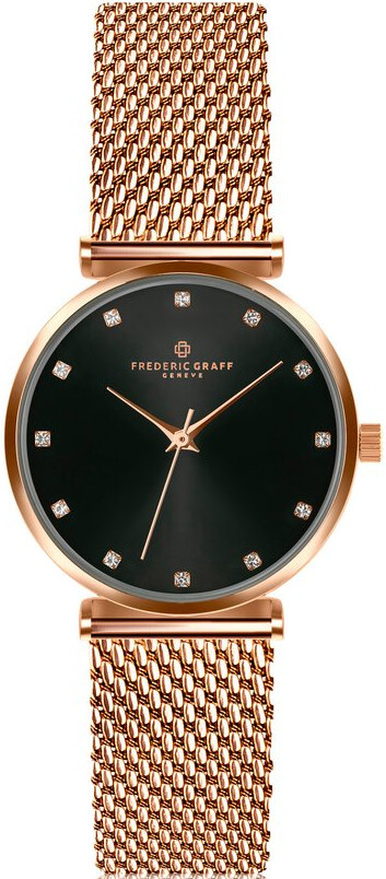 Frederic Graff Batura Star Rose Gold Mesh Watch FCB-3918