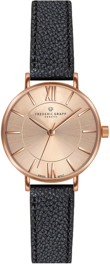 Frederic Graff Kanjut Sar Black Leather Strap Watch FCE-B034R