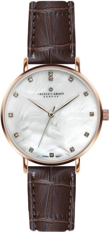 Frederic Graff Rose La Singla Croco brown leather FBN-B011R