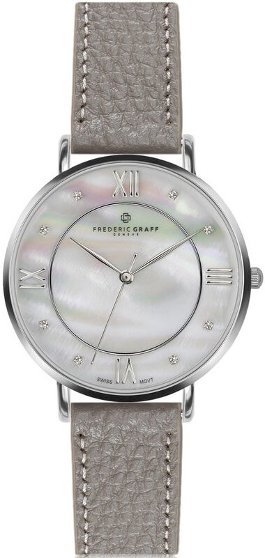 Frederic Graff Silver Liskamm Lychee grey Leather FAJ-B015S